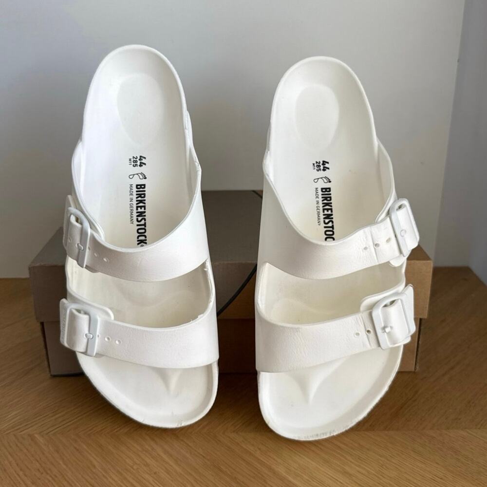 Birkenstock Arizona Eva ‘White’ Men Slip On Slides Sandals- SZ 11